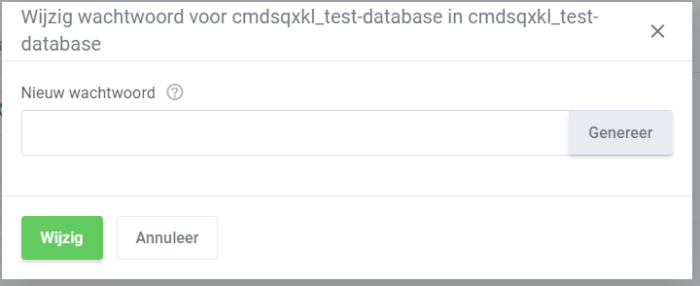 MySQL database gebruikers wachtwoord aanpassen