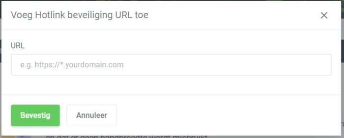beschermen tegen hotlinking
