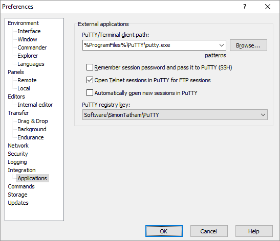 Putty gebruiken samen met WINSCP