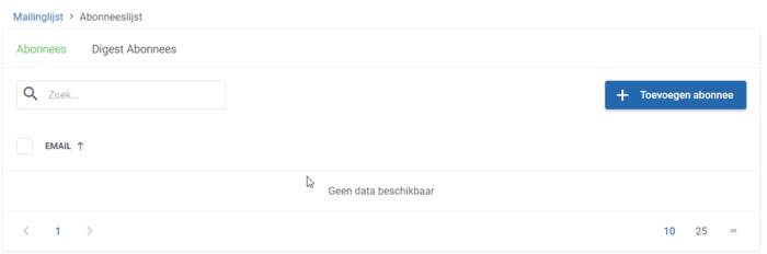 mailinglijst abonnee activeren