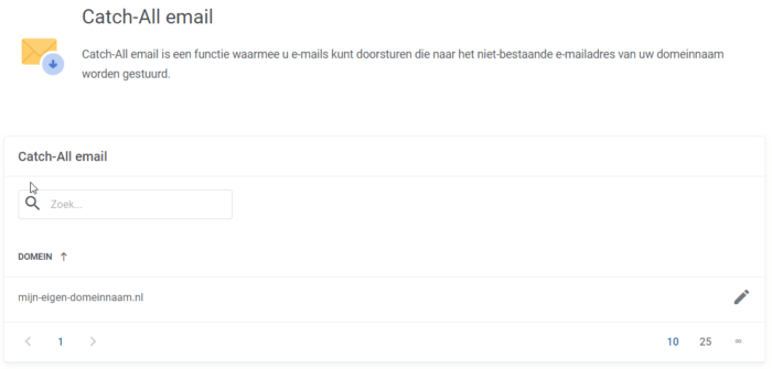 catch-all mail toevoegen