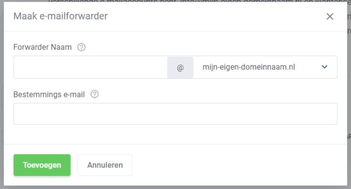 email forwarden naar ander mail adres