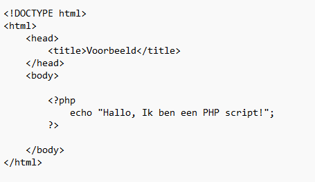 voorbeeld php script